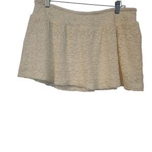 Blenca Lace Mini Skirt White sz XL